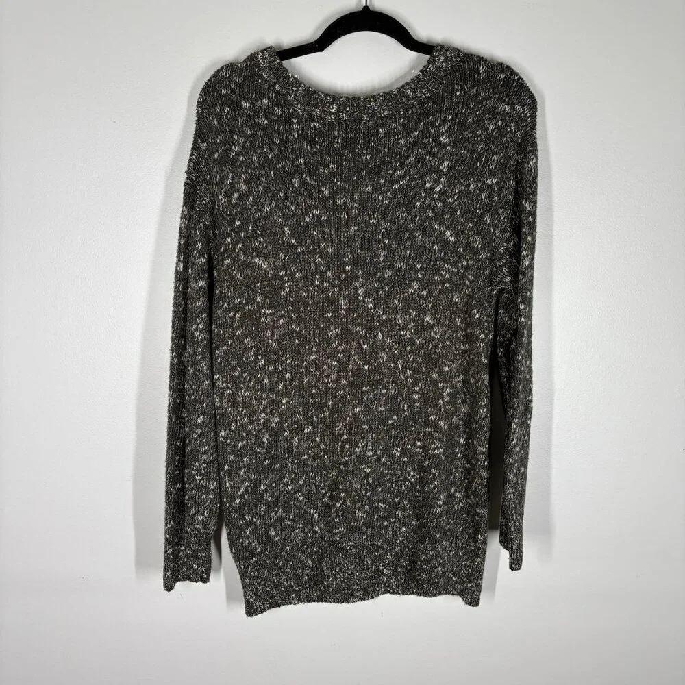 Old Navy Women S Olive Green Oversized Voop-Neck Cotton Tunic Sweater NWT